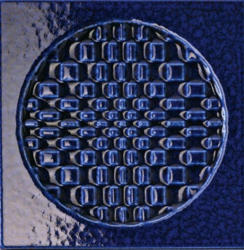 geo blue wall tile
